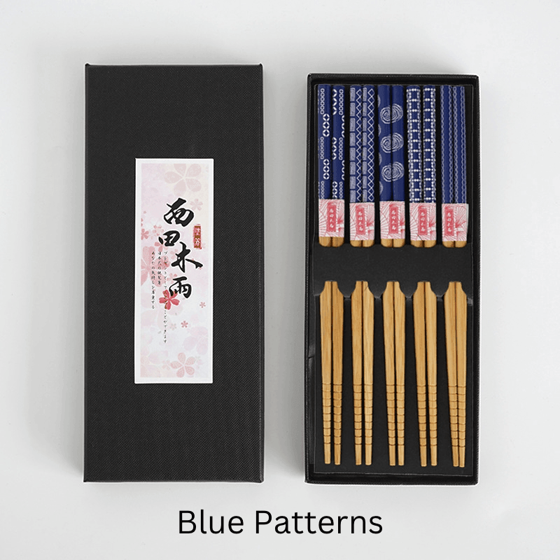 Mutli-Themed Japanese Bamboo Chopsticks Sets