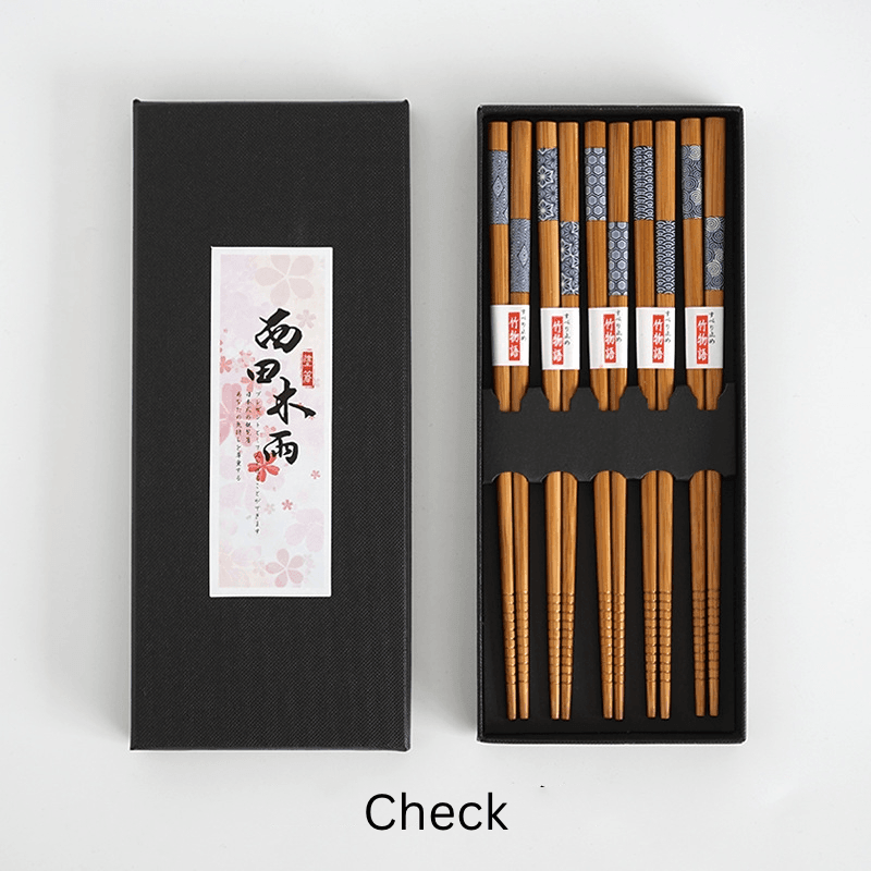 Mutli-Themed Japanese Bamboo Chopsticks Sets