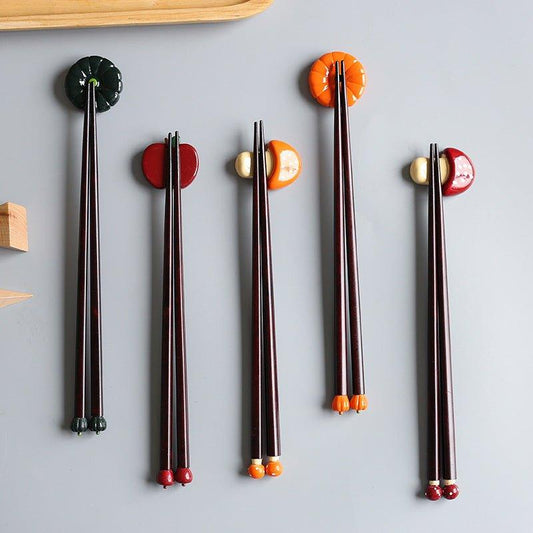 Japanese Handcrafted Fall Seasonal Produce Themed Chopsticks