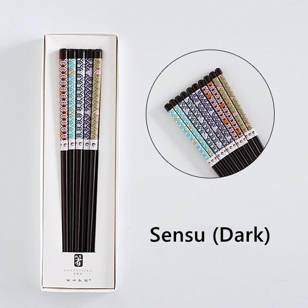 Japanese Family Harmony Wooden Chopsticks Sets