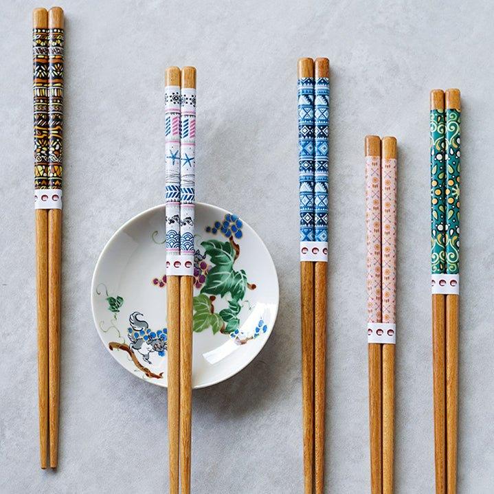 Japanese Family Harmony Wooden Chopsticks Sets