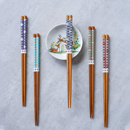 Japanese Family Harmony Wooden Chopsticks Sets