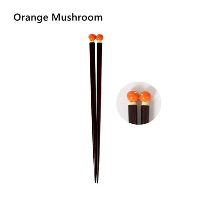 Japanese Handcrafted Fall Seasonal Produce Themed Chopsticks