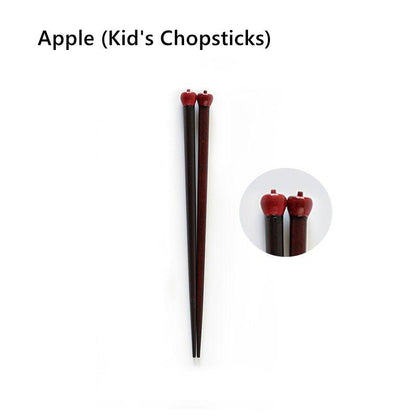 Japanese Handcrafted Fall Seasonal Produce Themed Chopsticks
