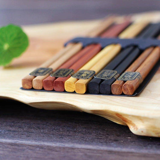 Multi-Colors Japanese Wooden Chopsticks Sets