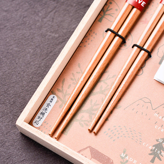 Japanese Handcrafted Daruma Chopsticks Wedding Gift Set