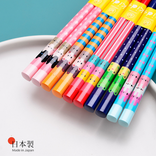 Japanese Handcrafted Cartoon Wooden Children's Chopsticks